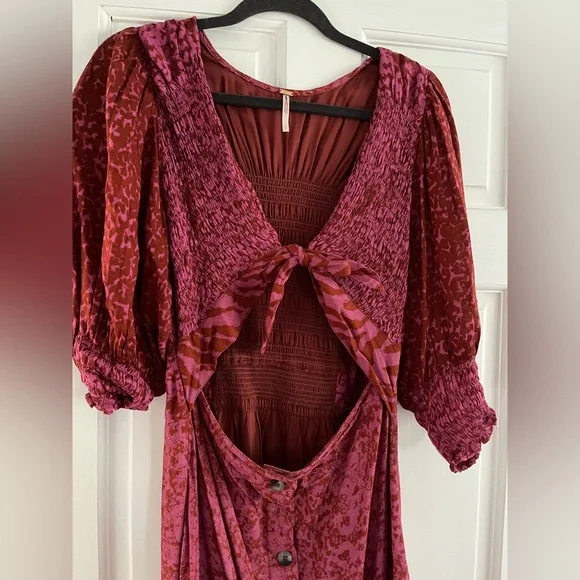 Free People Leopard Maxi Dress - Picture 3 of 3